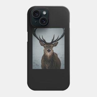 'Winter Stag', Blair Atholl, near Pitlochry. Phone Case