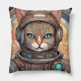 Space cat Pillow