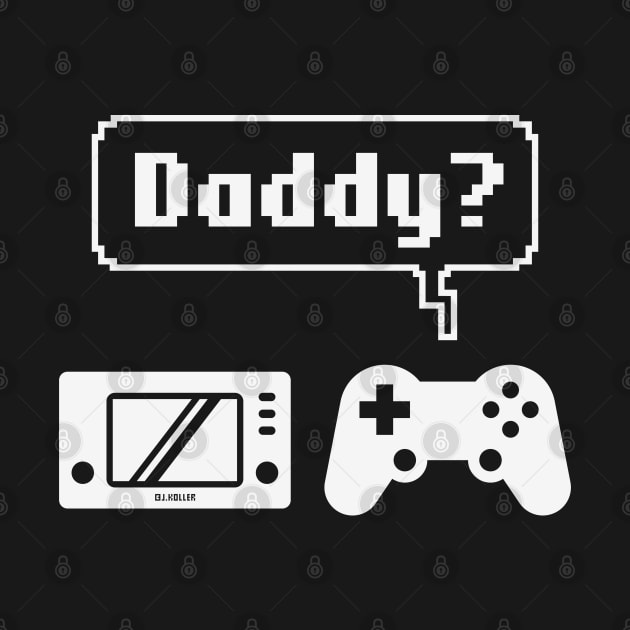 Controller Game Console Icons (Cartoon: Daddy? / White) by MrFaulbaum