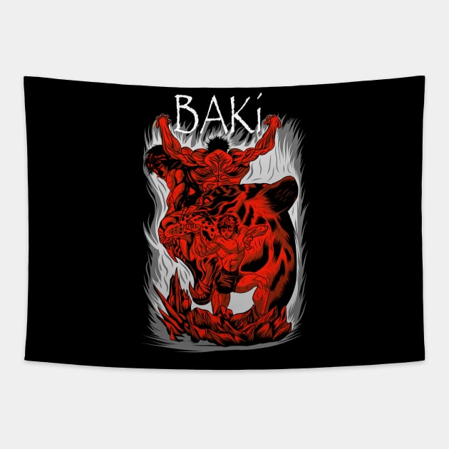 Baki hanma Tapestry by szymonnowotny8