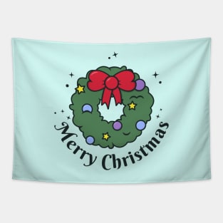 Christmas wreath - Merry Christmas Tapestry