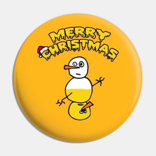 Yellow Christmas Pin