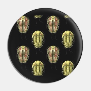 Trilobite Illustration Pattern Pin