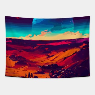 Space travel adventure Tapestry