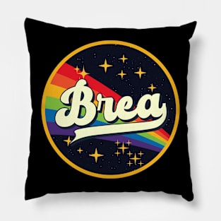 Brea // Rainbow In Space Vintage Style Pillow