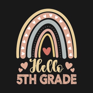 Hello 5th Grade Cute Fifth Grade Teacher T-Shirt