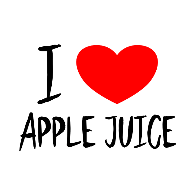 I love Apple Juice by THUD creative