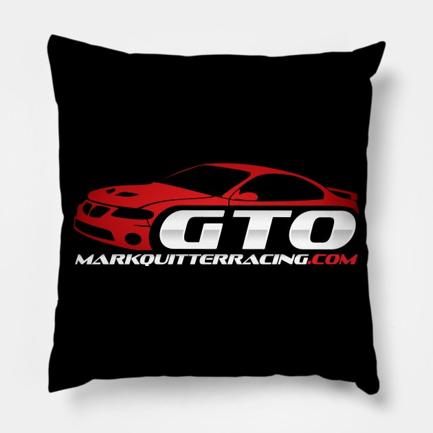 Mark Quitter Racing Official T-Shirt Pillow by MarkQuitterRacing