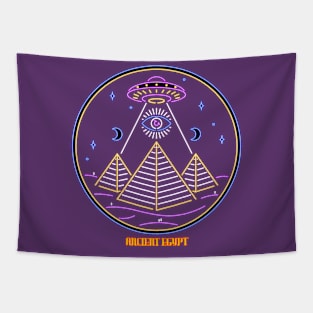 UFO ancient Egypt Tapestry