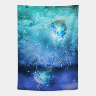 dark forest fireball Tapestry