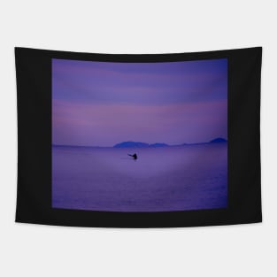 Whale Tale in Purple Dusk Tapestry