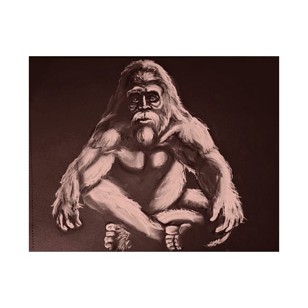 Cross Legged Sasquatch by SandiaOFC