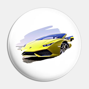 Huracan Art Print Pin