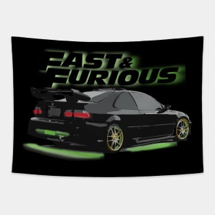 EG black honda civic Tapestry