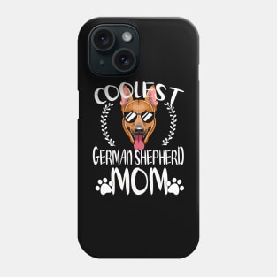 Glasses Coolest German Shepherd Dog Mom Phone Case