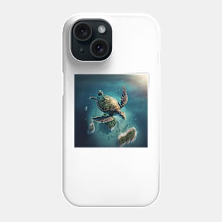 The flying turtle Phone Case