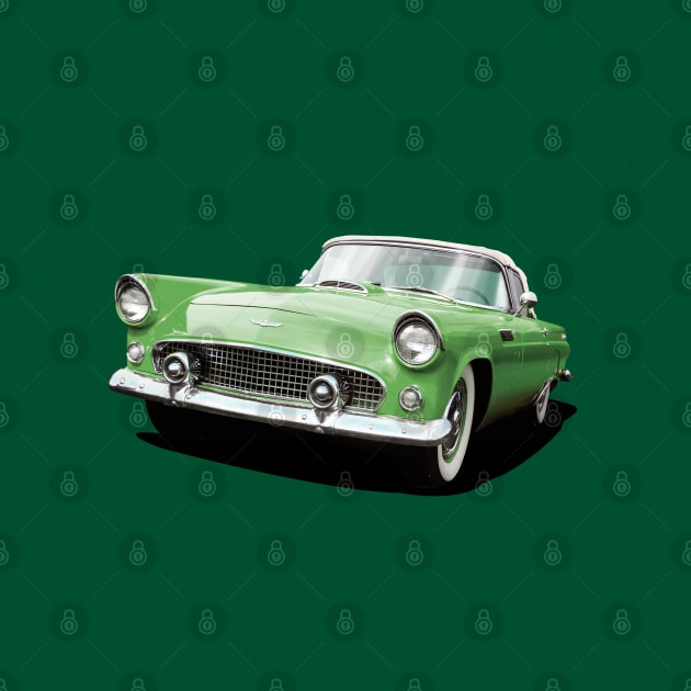 1956 Ford Thunderbird in green by candcretro