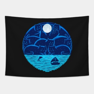 Cats Landscape Tapestry