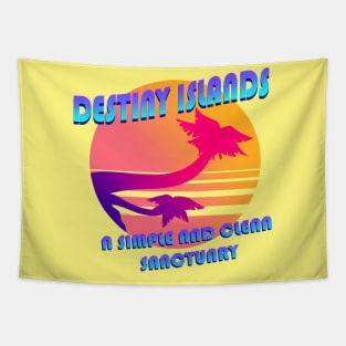 Destiny Islands 80's Aesthetic Tapestry