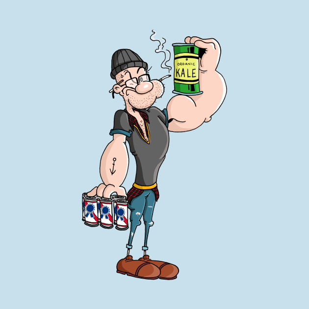 Hipster Popeye by mattlassen