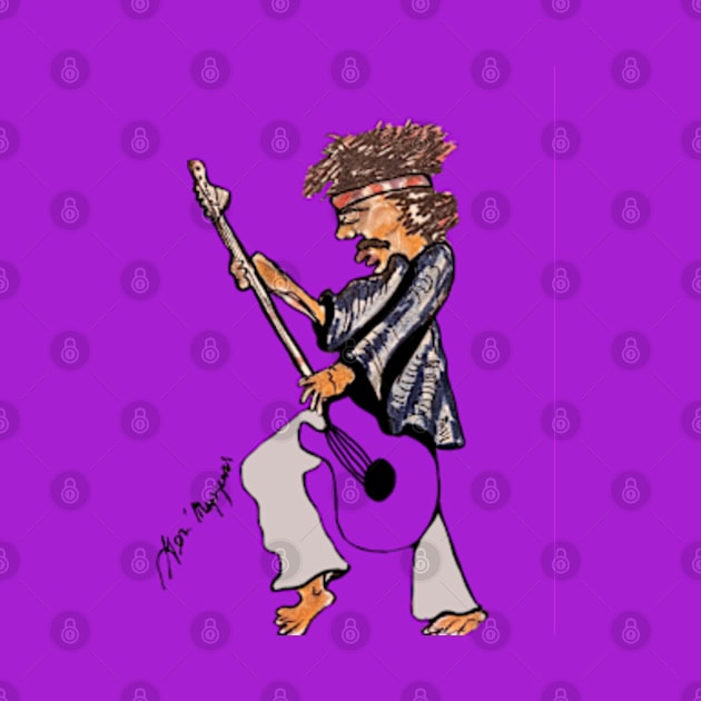 Jimi Hendrix Purple Haze by TheArtQueenOfMichigan 