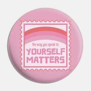 Selfcare Voice [coral] Pin