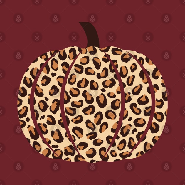 Thanksgiving leopard pumpkin print by hippohost