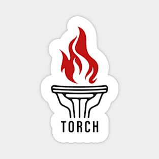 Torch artwork Magnet