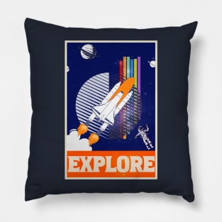 Explore 80s Retro Pillow