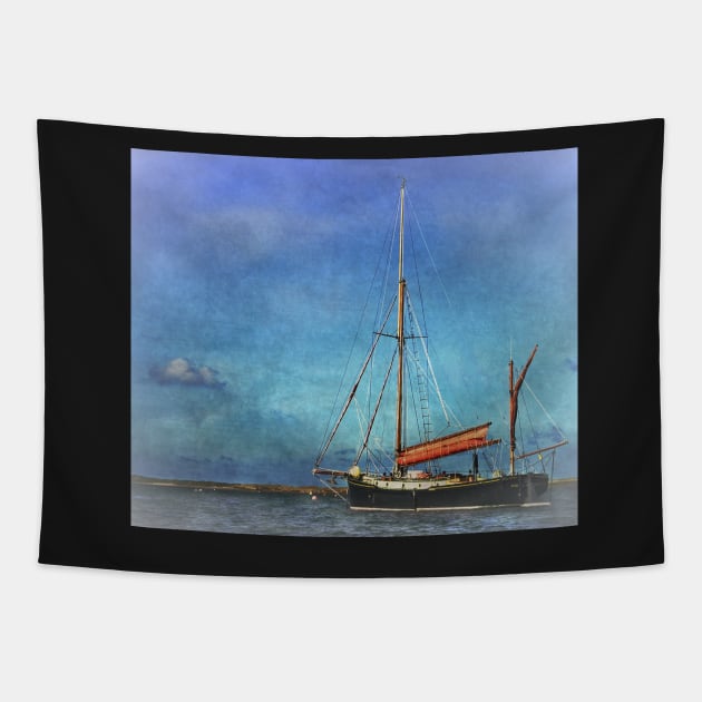 Thames Sailing Barge Heading Home Tapestry by IanWL