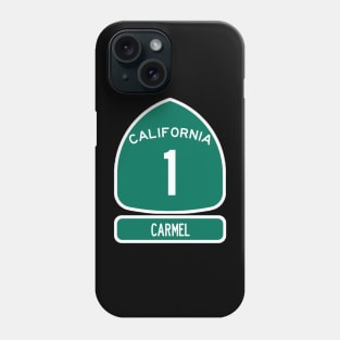 CARMEL PACIFIC COAST Highway 1 California Sign Phone Case