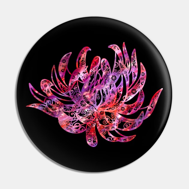 Lotus Flower Mandala Magical Color Light Art Pin by Rosemarie Guieb Designs