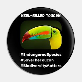 Endangered Toucan Pin