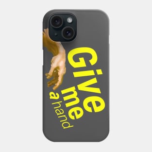 Black and Yellow - Give Me a Hand Phone Case