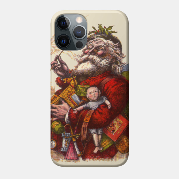 Victorian Christmas Santa Claus - Santa Claus - Phone Case