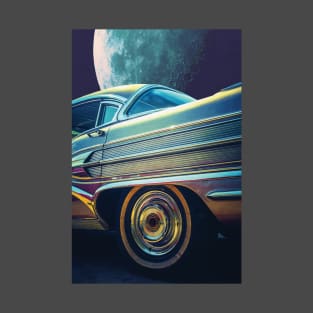 Car in moon light T-Shirt