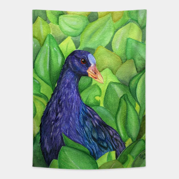 Purple Gallinule Tapestry by TehNessa