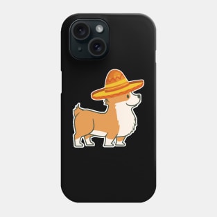 Cute dog corgi mexico cinco de mayo Phone Case