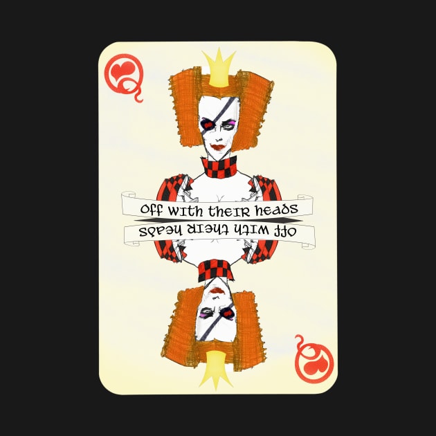 Red Queen Playing Card by LordNeckbeard