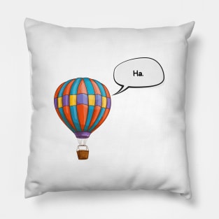Air Balloon Aircraft Travelling Wings Vintage Sky Pillow