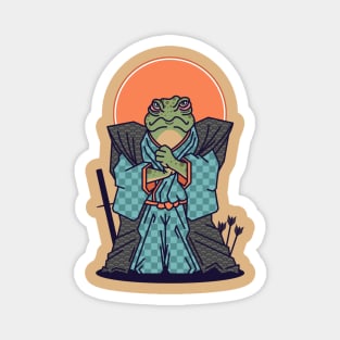 Samurai Frog Magnet