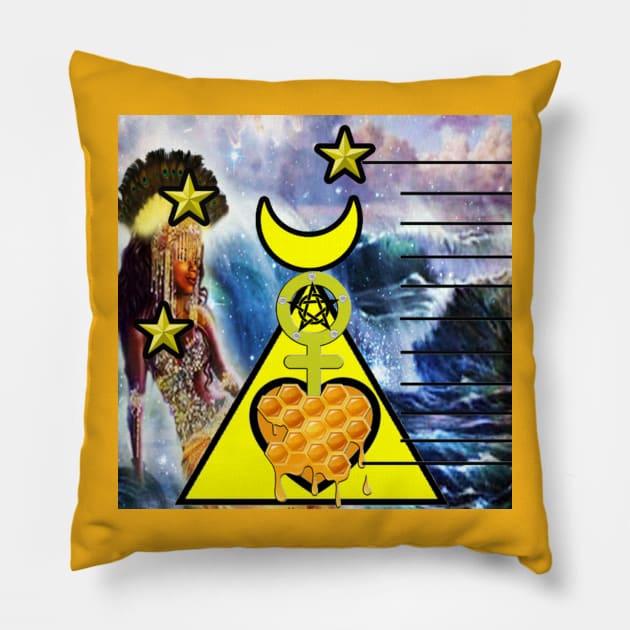 Mother Oshun Pillow by Adamas In Aspera