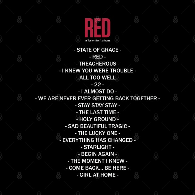 Taylor Swift - RED Album by TyBen