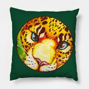 Leopard Close Up Pillow