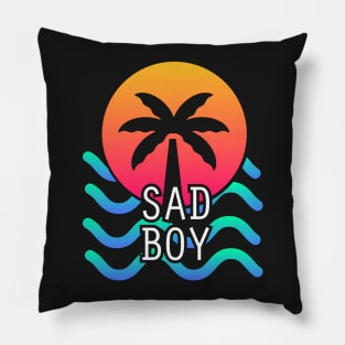 SADBOY - Aesthetic Vaporwave Vibes Pillow