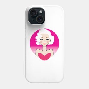 Marilyn in Pink Phone Case