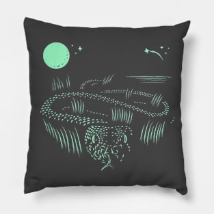 Snake in the Grass Pillow