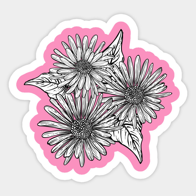 Vintage Flowers - Flower - Sticker