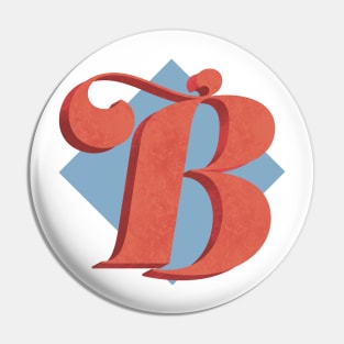 Letter B Monogram Pin