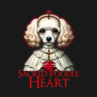 Sacred Poodle Heart T-Shirt